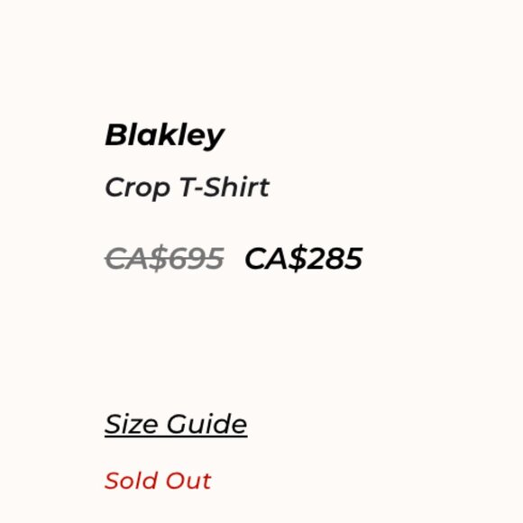 Agent Provocateur Blakely Black Crop tee, Medium, Brand new - Picture 4 of 4